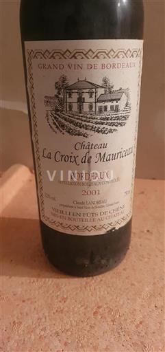 Bordeaux Château La Croix De Mauriceau 2001