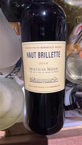 Bordeaux Moulis-en-Médoc Haut Brillette 2019