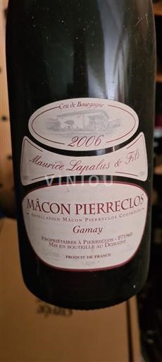 Bourgogne Mâcon og mâcon-landsbyer Grand Cru Maurice Lapalus & Fils Gamay 2006