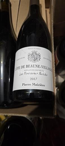 Burgundsko Côte de Beaune Villages Pierre Maizière Les Fontaines Ronde 2017