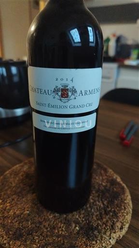 Bordeaux Saint-Émilion Grand Cru Château Armens 2014