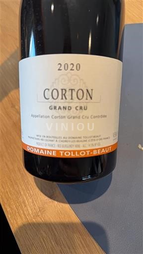 Bourgogne Corton Grand Cru Domaine Tollotbeaut 2020