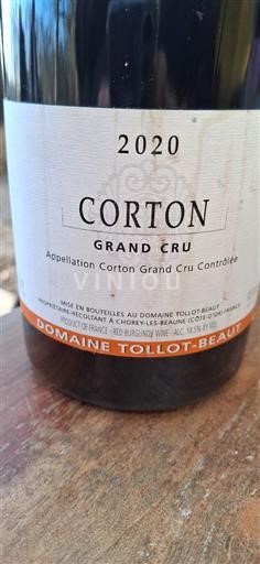 Bourgogne Corton Grand Cru Domaine Tollotbeaut 2020