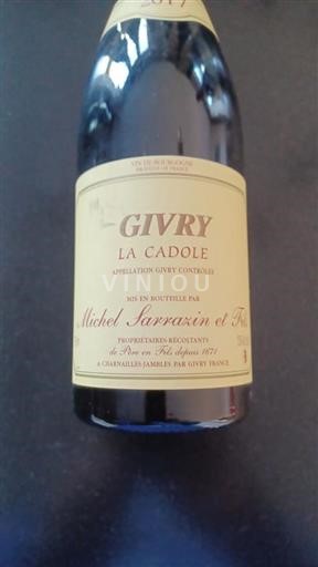 Burgundi Givry Grand Cru Michel Sarrazin Et Fils La Cadole 2017
