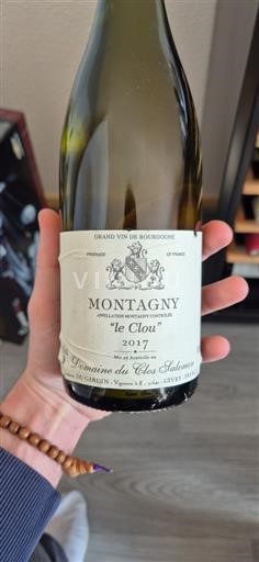 Burgundy Montagny Domaine Clos Salomon le Clou 2017