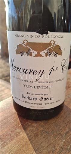 Borgoña Mercurey Premier Cru Richard Guérin Clos L'Évêque 2018