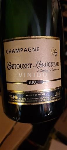 Vin Effervescent Rouge brut Betouzet-Brugneau Non millésimé France Champagne AOC