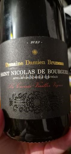 Loire Valley Saint-Nicolas-De-Bourgueil Domaine Damien Bruneau La Croix Vieilles Vignes 2023