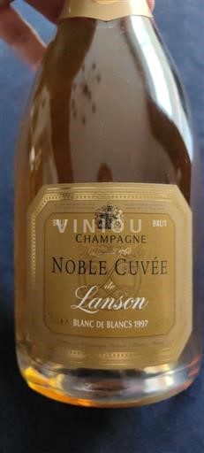 Vin Effervescent Blanc brut Noble Cuvée Lanson 1997 France Champagne