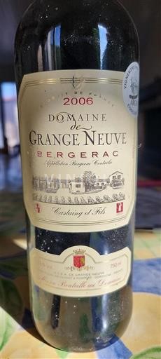 Sud-Ouest Bergerac Domaine Grange Neuve 2006