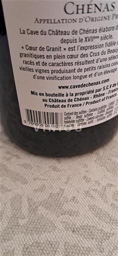 Údolí Rhôny Cornas Château Chénas Cœur de Granit 2021