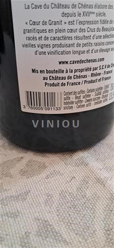 Beaujolais Château Chénas Cœur de Granit 2022