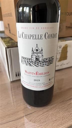 Bordeaux Saint-Émilion Grand Cru Château La Chapelle Condat 2019