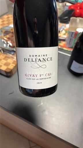 Bourgogne Ikke specificeret Premier Cru Deliance Clos de la Servoisine 2019