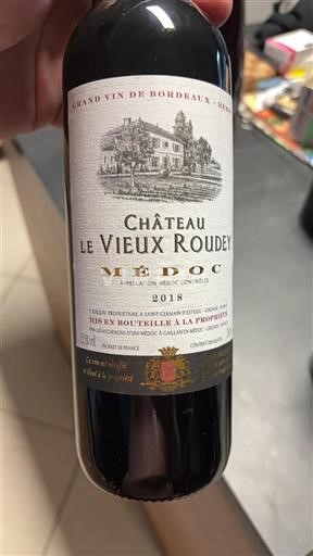 Bordeaux Médoc Château Le Vieux Roudey 2018