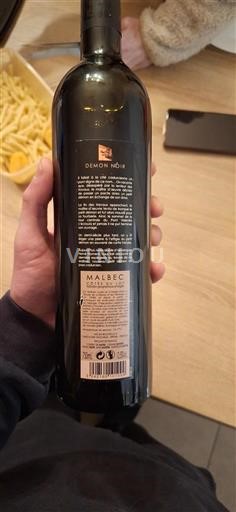 Vin Rouge sec Demon Noir 2015 France Sud-Ouest Côtes du Lot