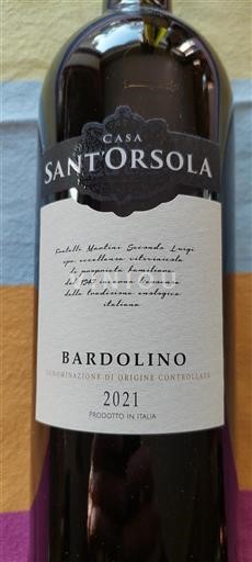Wines of Veneto Bardolino Casa Sant'orsola 2021