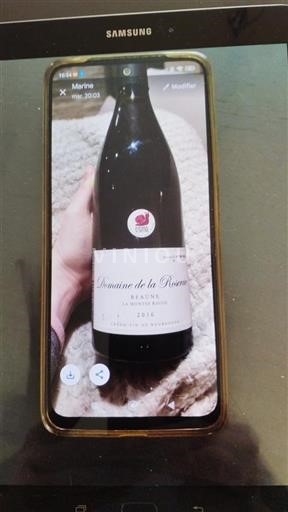 Borgoña Beaune Grand Cru Domaine La Roseraie La Montée Rouge 2016