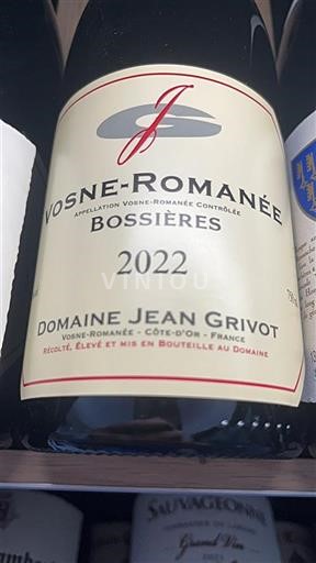 Bourgogne Vosne-romanée Grand Cru Domaine Jean Grivot Bossi%c3%a8res 2022