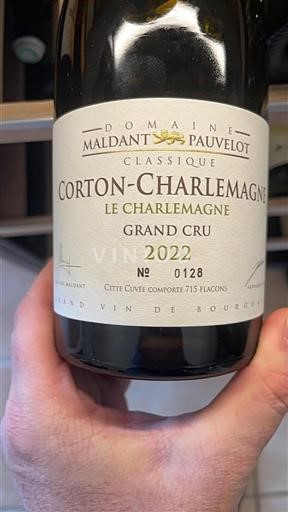 Bourgogne Corton-Charlemagne Grand Cru Domaine Maldant Pauvelot Le Charlemagne 2022