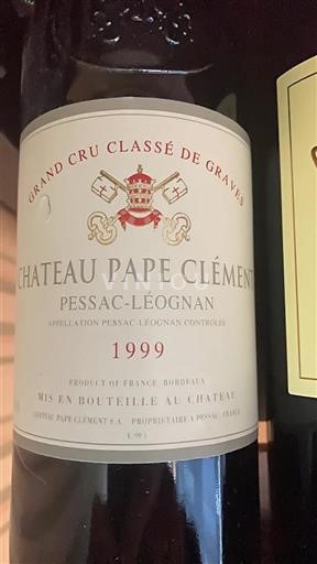 Bordeaux Pessac-Léognan Grand Cru Pape Clement 1999