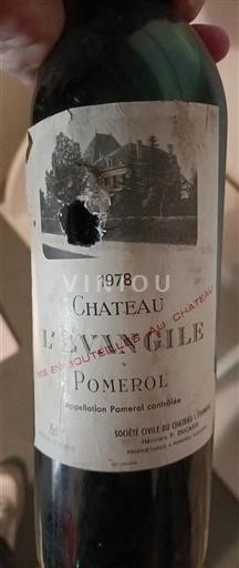 Bordeaux Pomerol Château L'evangile 1978