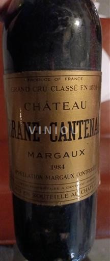 Bordeaux Margaux Grand Cru Château Branecantenac 1984