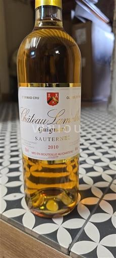 Burdeos Sauternes Grand Cru Château Lamothe Guignard 2010