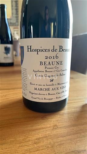 Vin Rouge sec Guigone de Salins Hospices de Beaune 2016 France Bourgogne Beaune Premier Cru