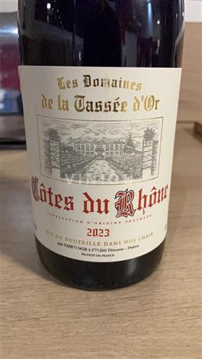 Rhônen laakso Côtes-du-rhône Domaine Les S De La Tassée Or 2023