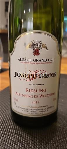 Alsácia Alsácia Grand Cru Grand Cru Joseph Gross 2017