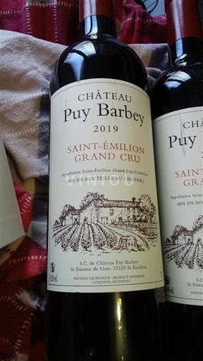 Bordeaux Saint-Émilion Grand Cru Château Puy Barbey 2019