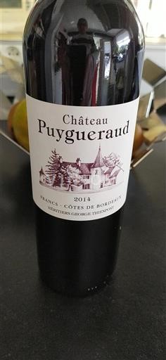 Bordeaux Francs Côtes de Bordeaux Château Puygueraud 2014