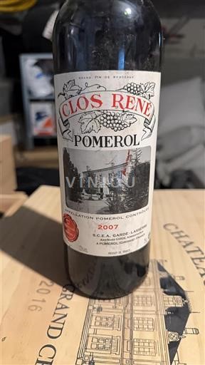 Bordeaux Pomerol Clos René 2007