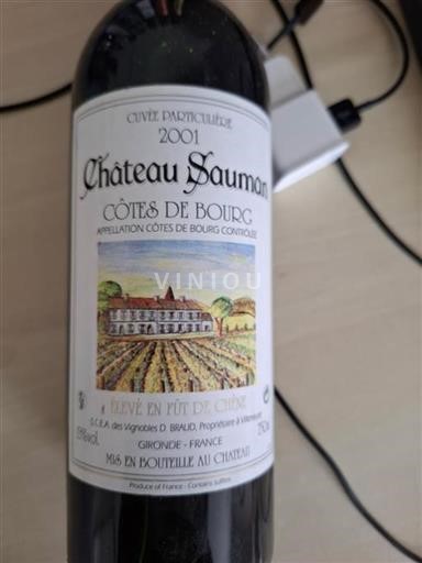 Bordeaux Côtes-de-bourg Château Sauman Particulière 2001