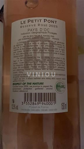 Languedoc og Roussillon Pays d'Oc Domaine Les S Robert Vic Réserve Rosé 2023