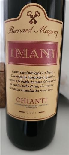 Vin Rouge sec Imanni Bernard Magrez 2023 Italie Toscane Chianti