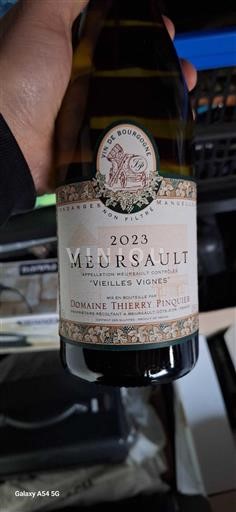 Burgundsko Meursault Domaine Thierry Pinquier Vieilles Vignes 2023