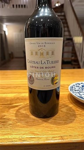 Bordeaux Côtes-de-bourg Château La Tuilerie 2016