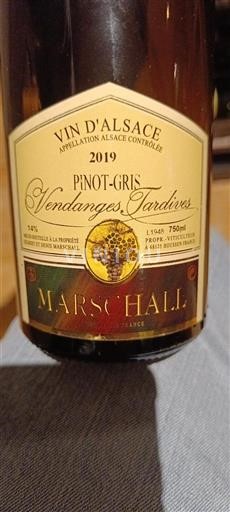 Elsass Nicht spezifiziert Marschall Vendanges Tardives 2019