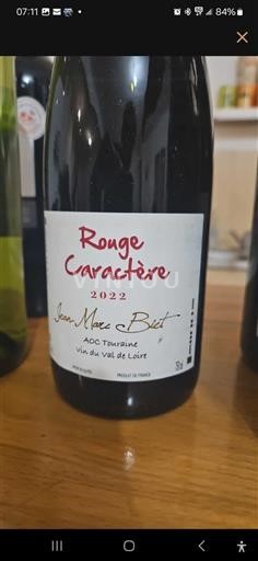Loiren laakso Touraine Jean Marc Biet Rouge Caractère 2022