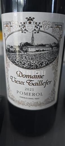 Bordeaux Pomerol Vieux Taillefer 2021