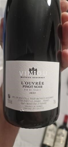 Bourgogne Ikke specificeret Matthieu Hugnot L'Ouvrée 2022