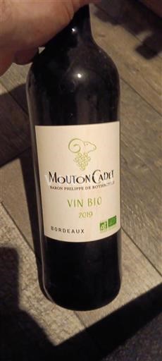 Bordeaux Baron Philippe De Rothschild Mouton Cadet Vin Bio 2019