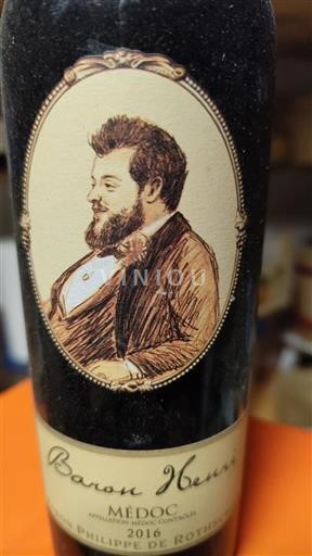 Bordeaux Médoc Baron Philippe De Rothschild Baron Henri 2016