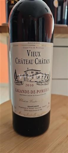 Bordeaux Lalande-de-pomerol Château Vieux Châtain 2010