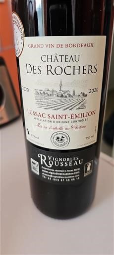 Bordeaux Lussac-saint-émilion Château Des Rochers 2020