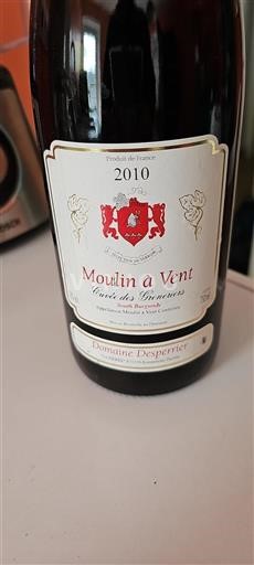 Beaujolais Moulin-à-vent Grand Cru Domaine Desperrier des Grenetiers 2010
