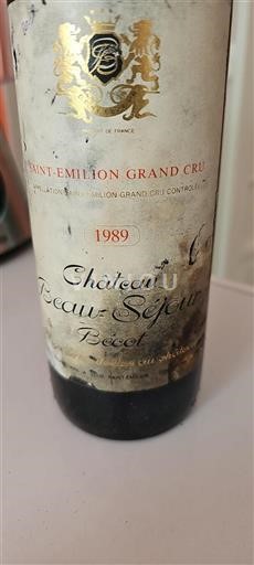 Bordeaux Saint-Émilion Grand Cru Grand Cru Château Beauséjour Bécot 1989