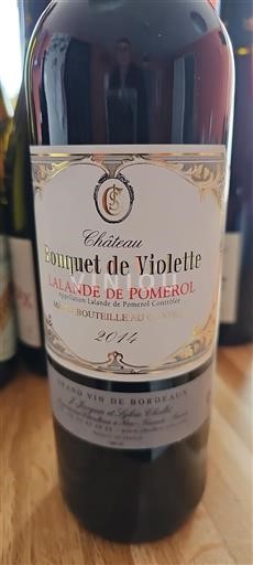 Burdeos Lalande-de-Pomerol Bouquet De Violette 2014